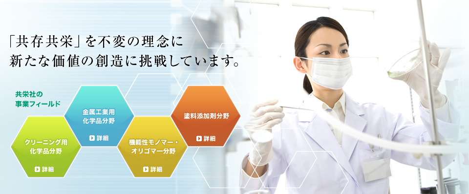 「共存共栄」を不変の理念に新たな価値の創造に挑戦しています。